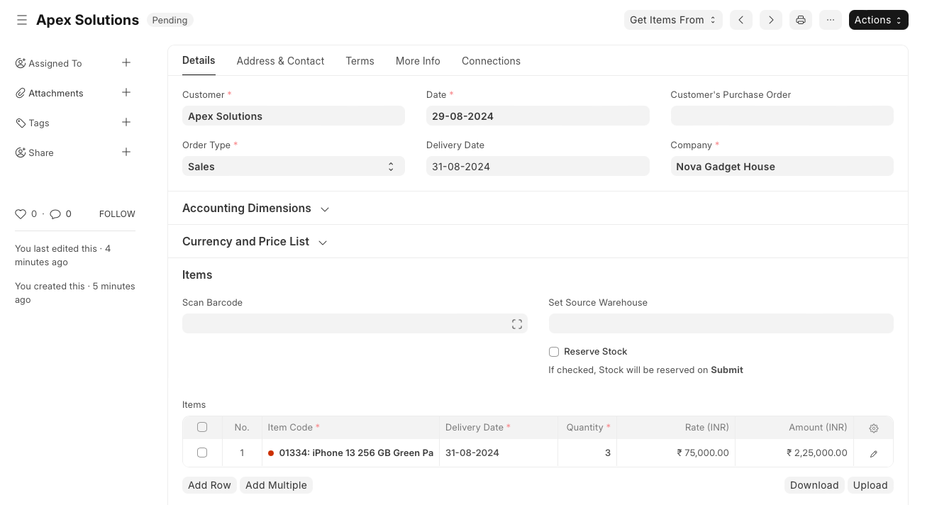 销售交易中的产品捆绑包