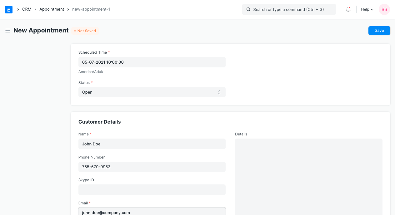 How To Create Appointment